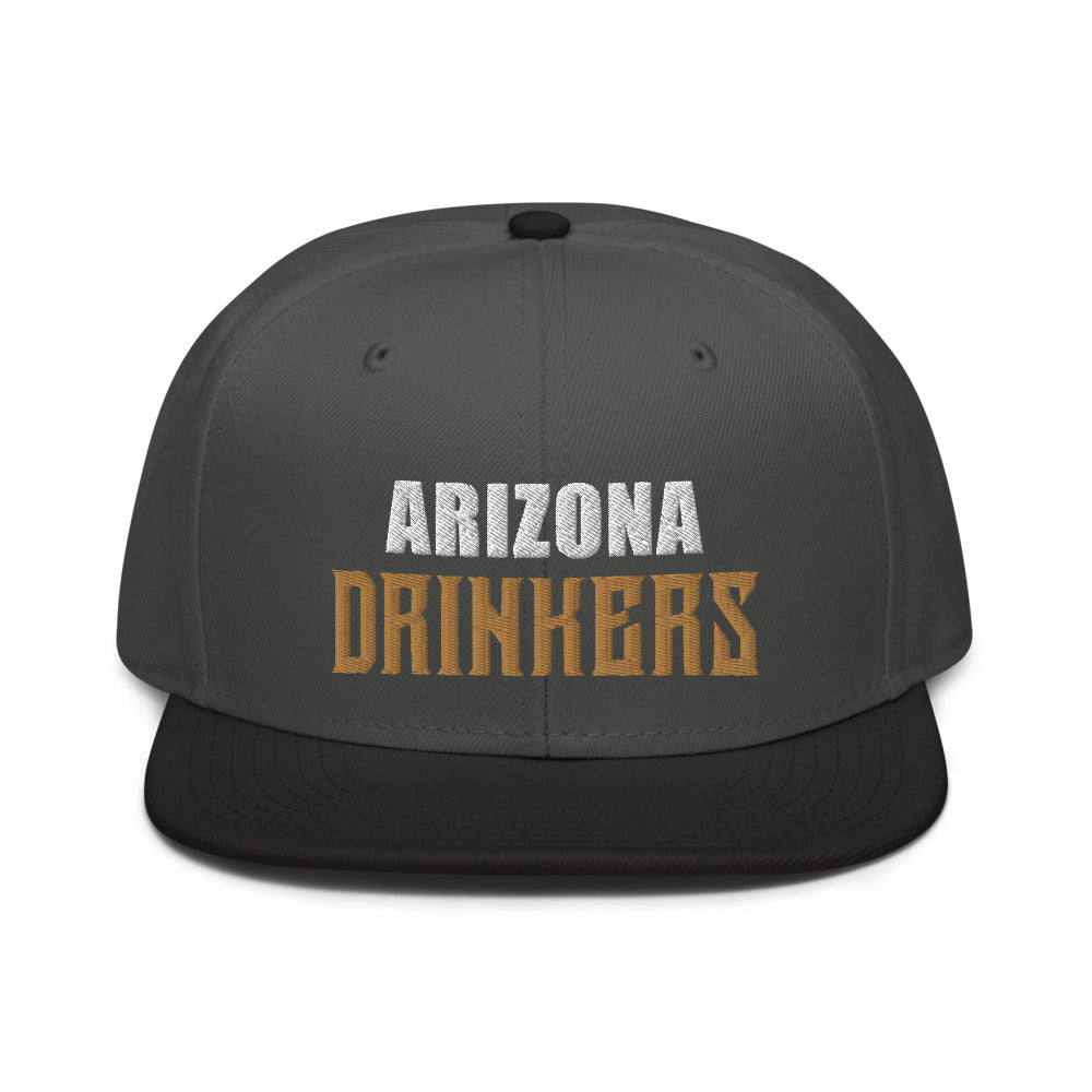 Snapback Hat with Arizona Drinkers on Front