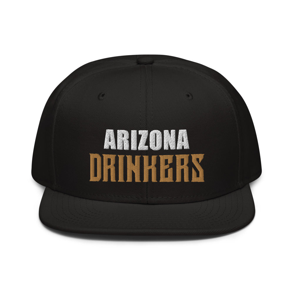 Snapback Hat with Arizona Drinkers on Front