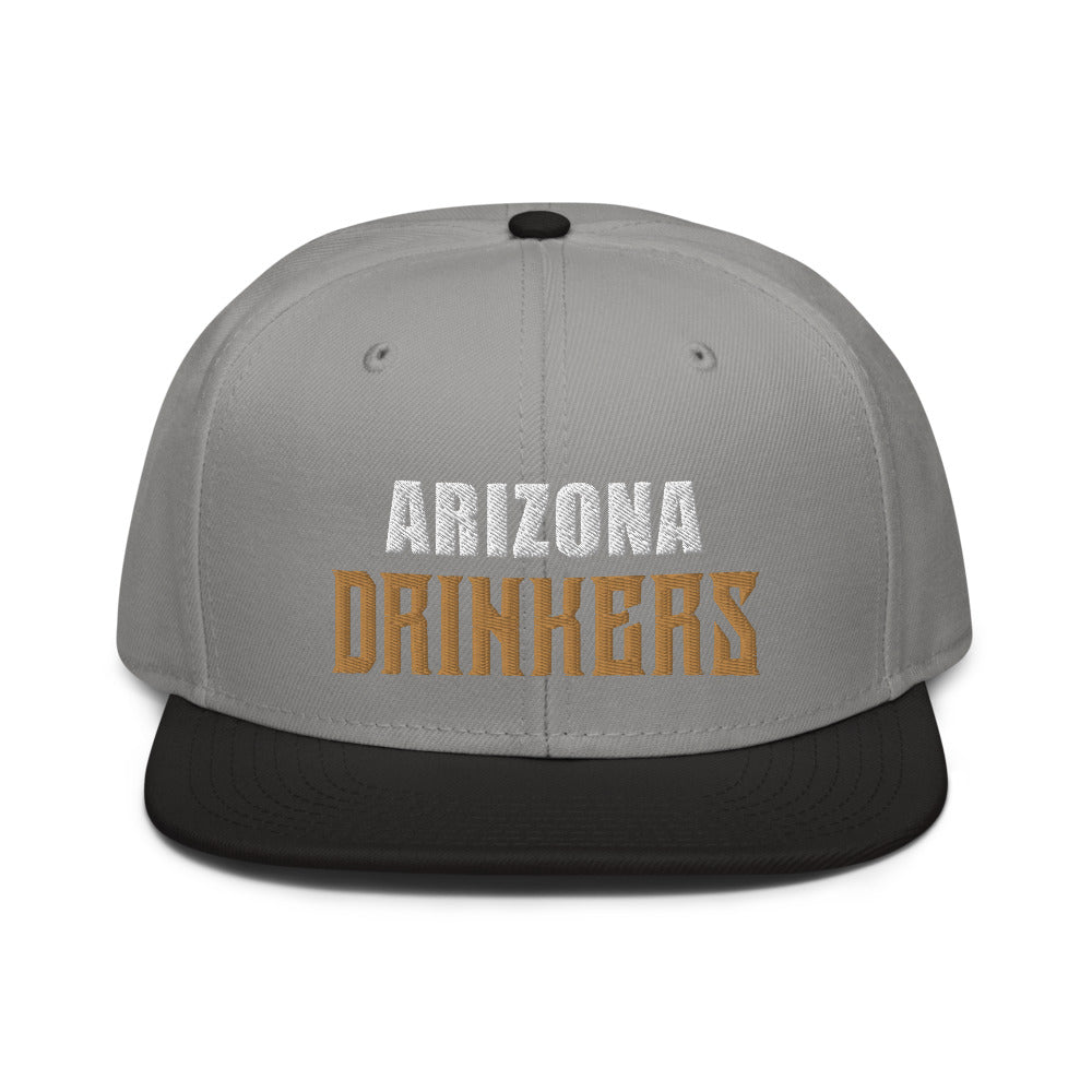 Snapback Hat with Arizona Drinkers on Front