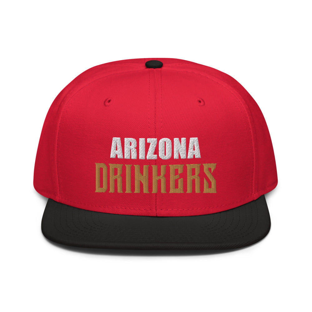 Snapback Hat with Arizona Drinkers on Front