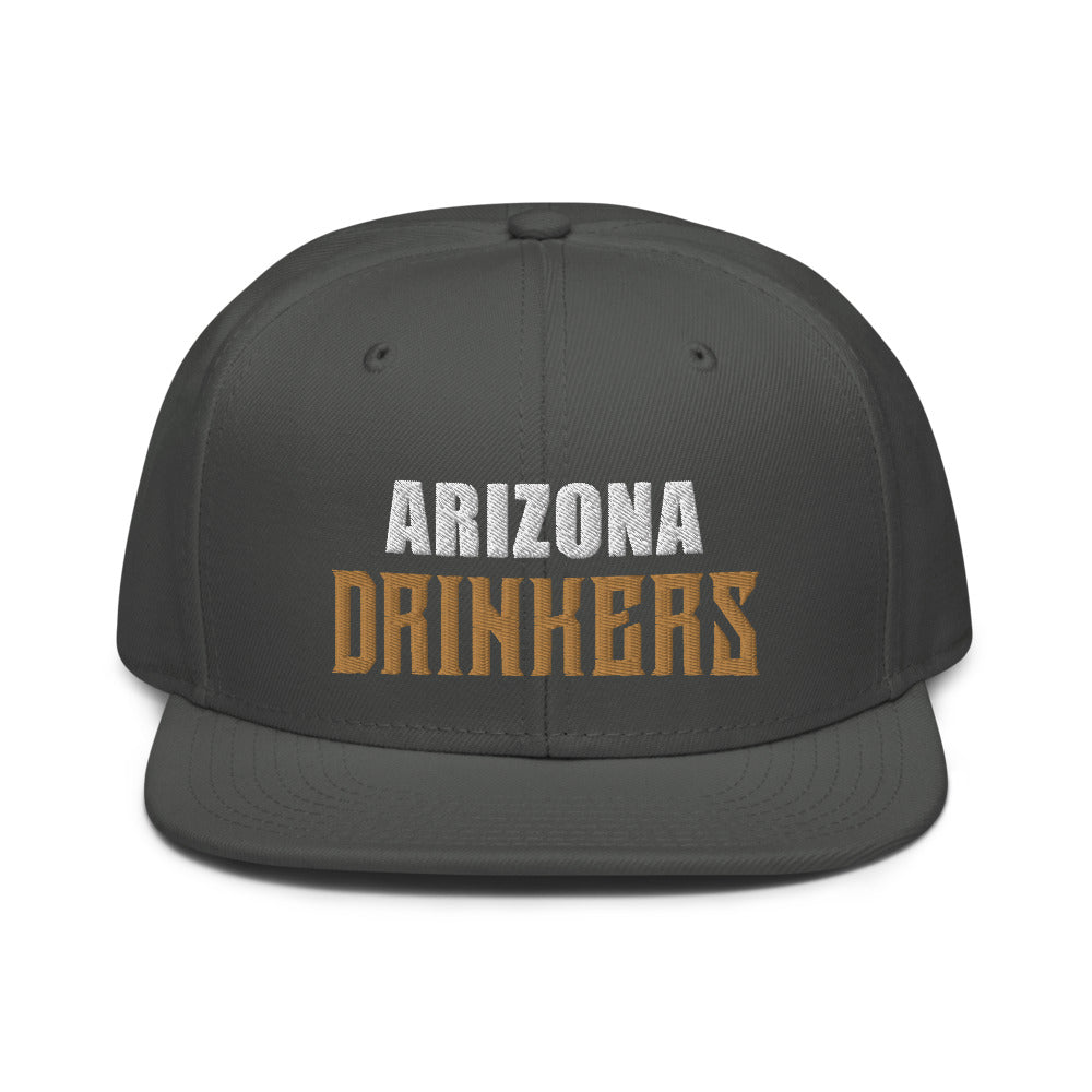 Snapback Hat with Arizona Drinkers on Front