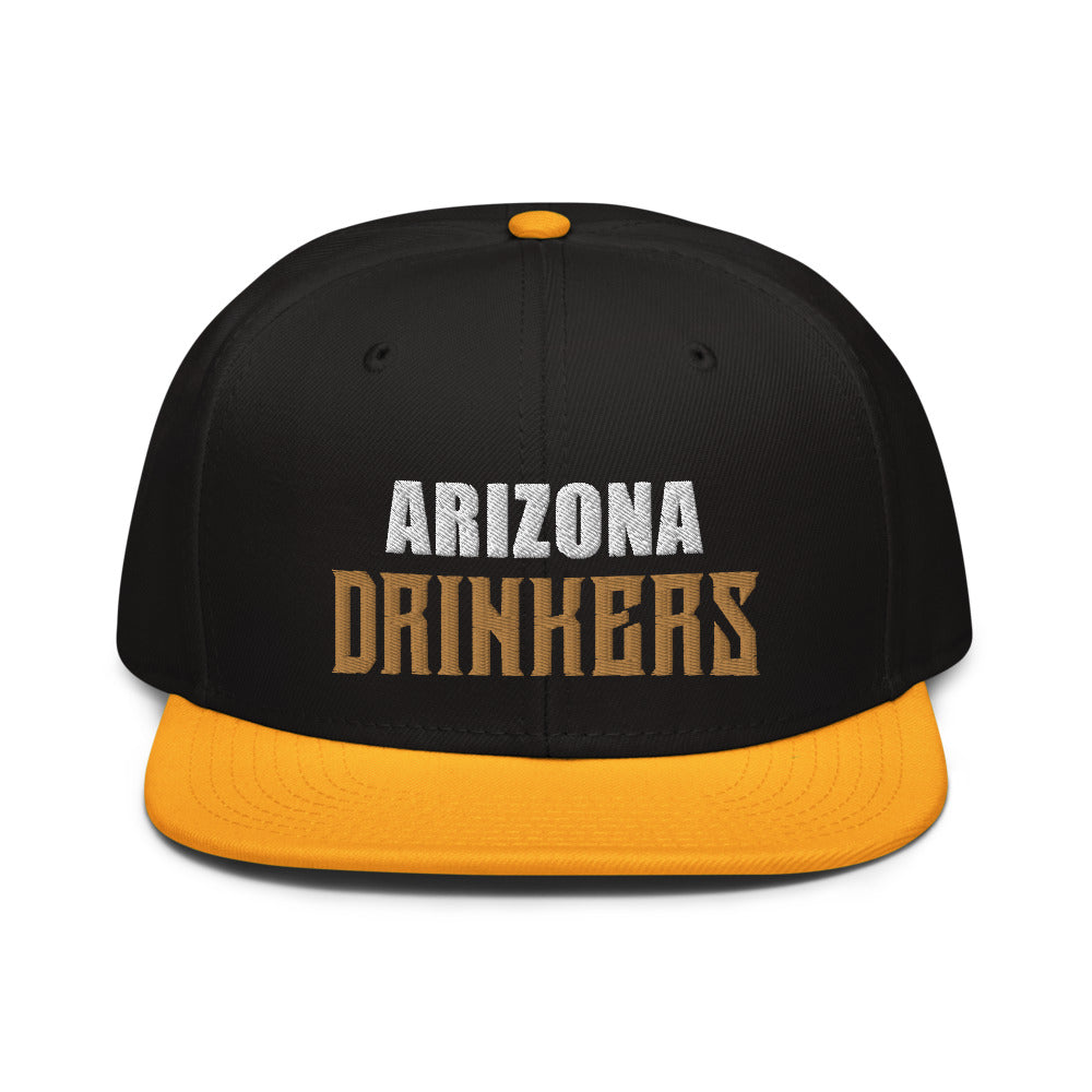 Snapback Hat with Arizona Drinkers on Front