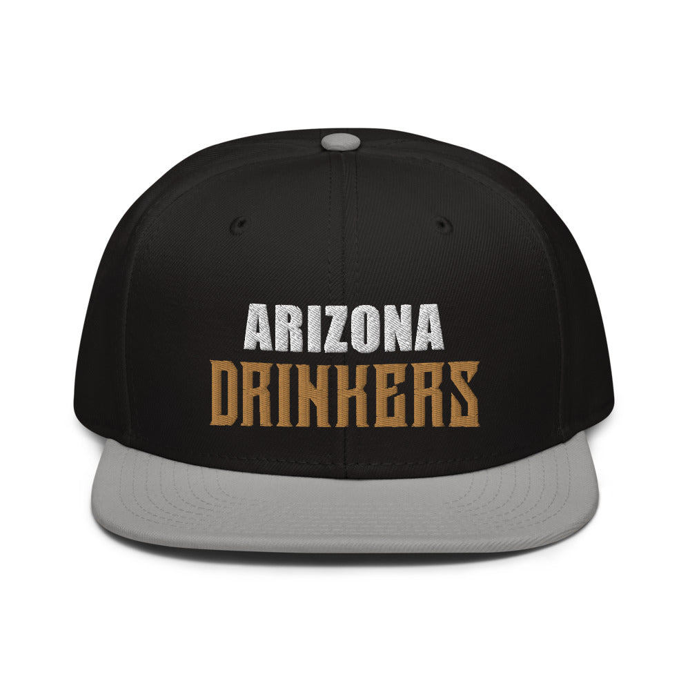Snapback Hat with Arizona Drinkers on Front