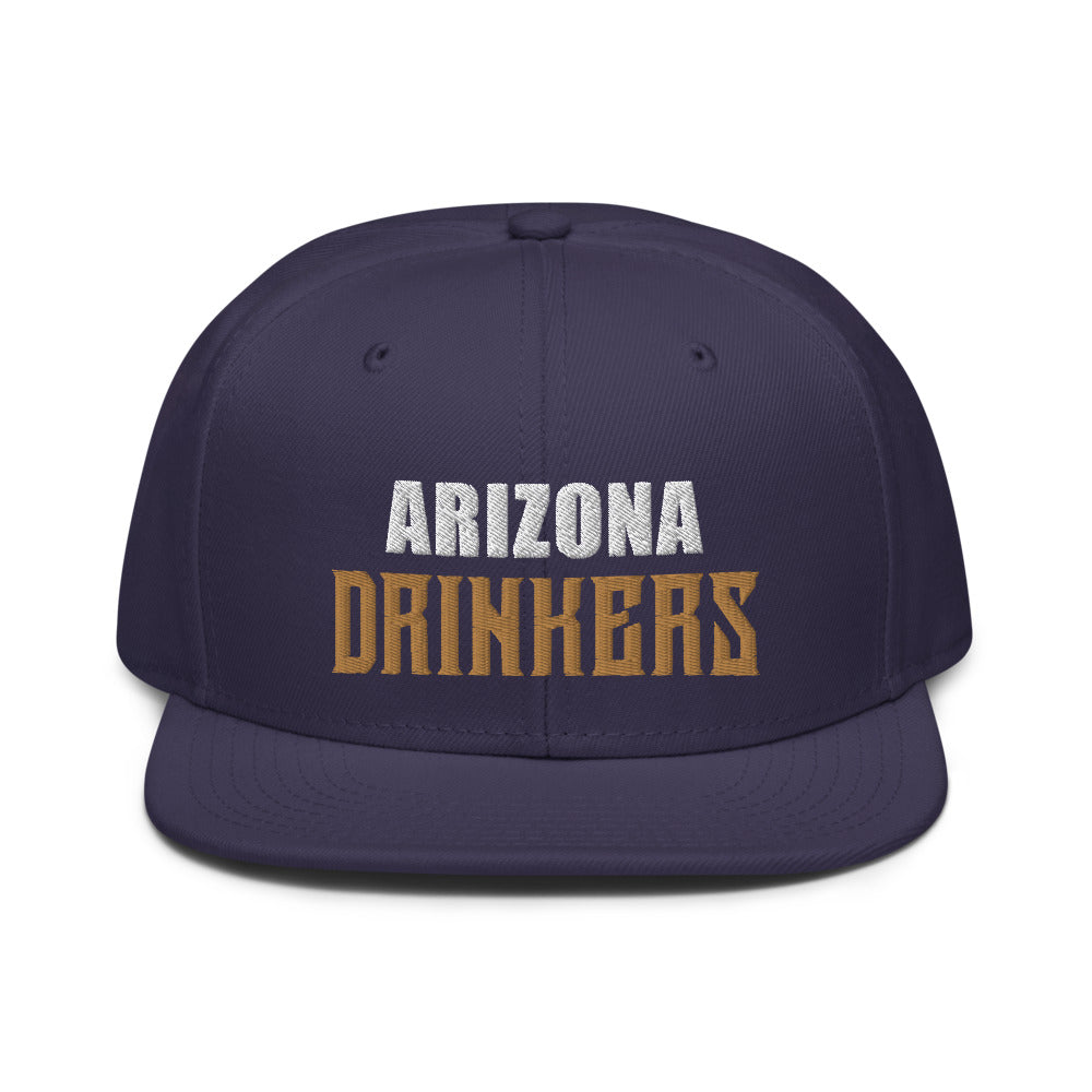 Snapback Hat with Arizona Drinkers on Front