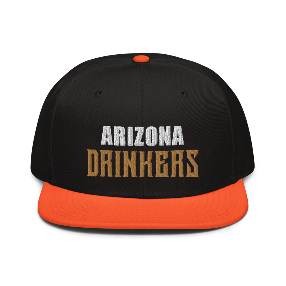 Snapback Hat with Arizona Drinkers on Front