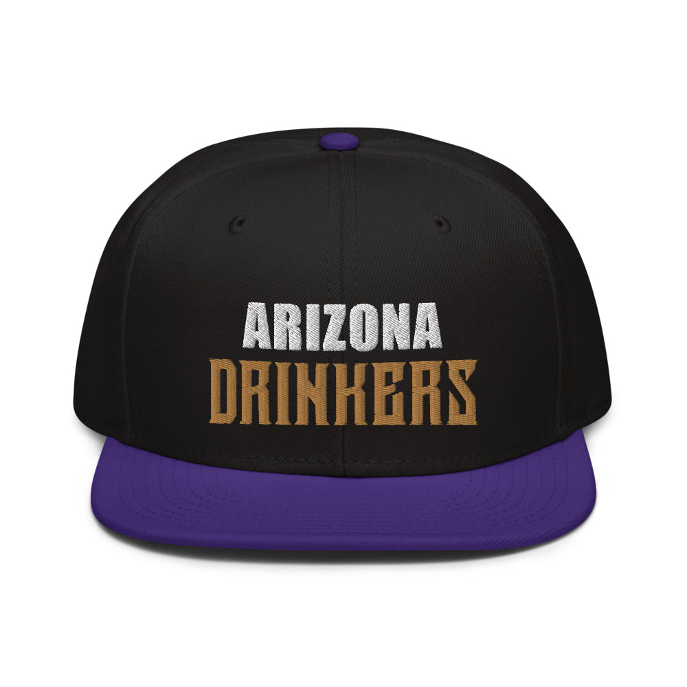 Snapback Hat with Arizona Drinkers on Front