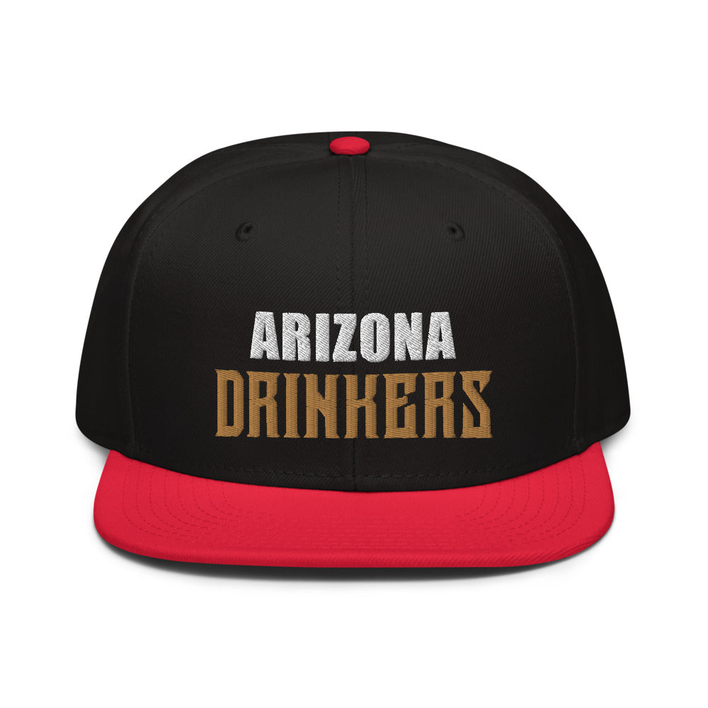 Snapback Hat with Arizona Drinkers on Front