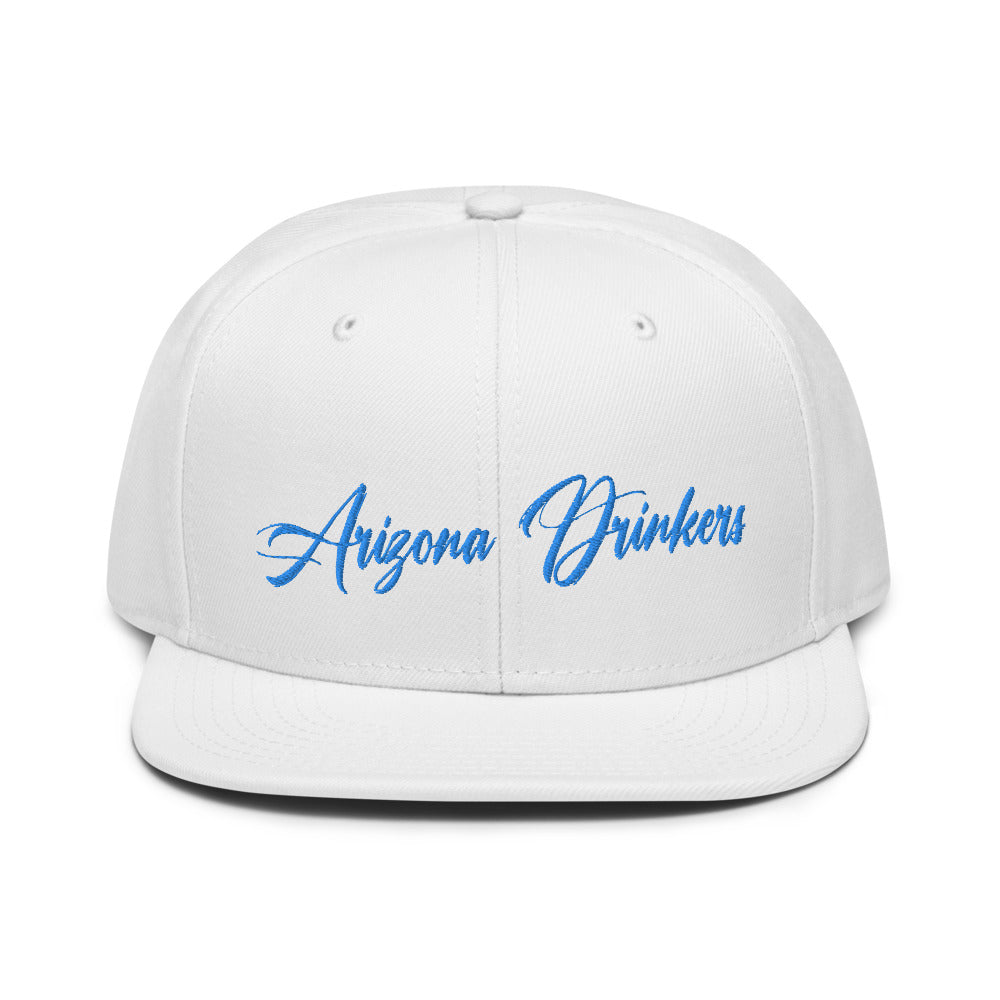 Snapback Hat with Arizona Drinkers in Blue Color on Front