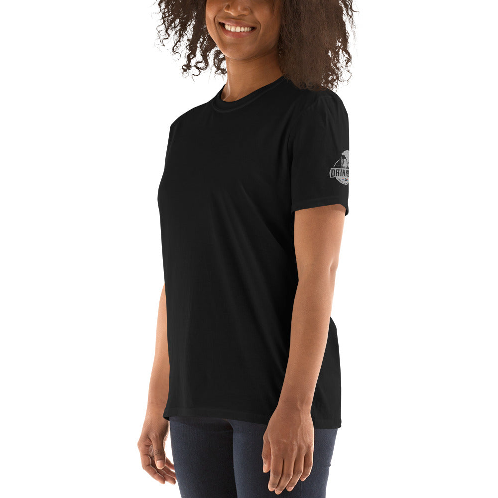 Short-Sleeve Unisex T-Shirt with Arizona Drinkers Logo on both sleeves