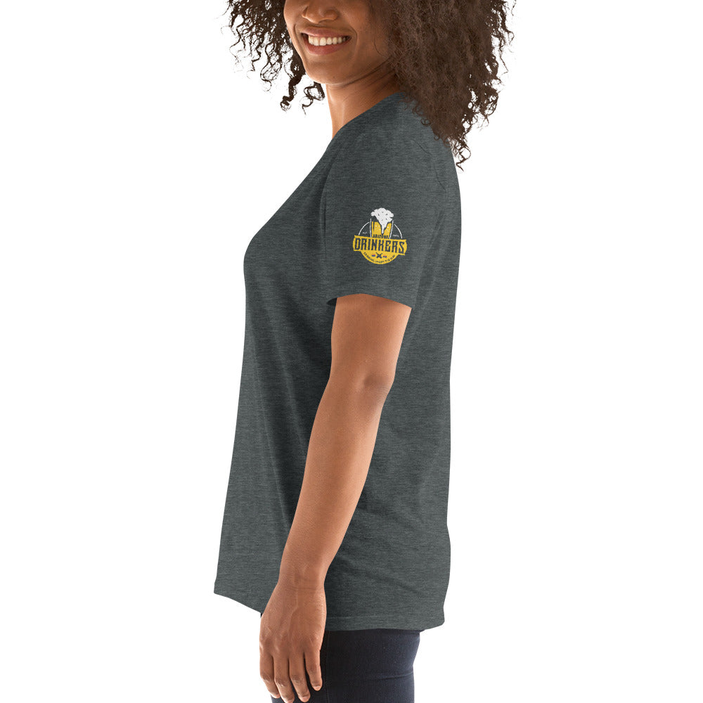 Short-Sleeve Unisex T-Shirt with Arizona Drinkers Logo on both sleeves