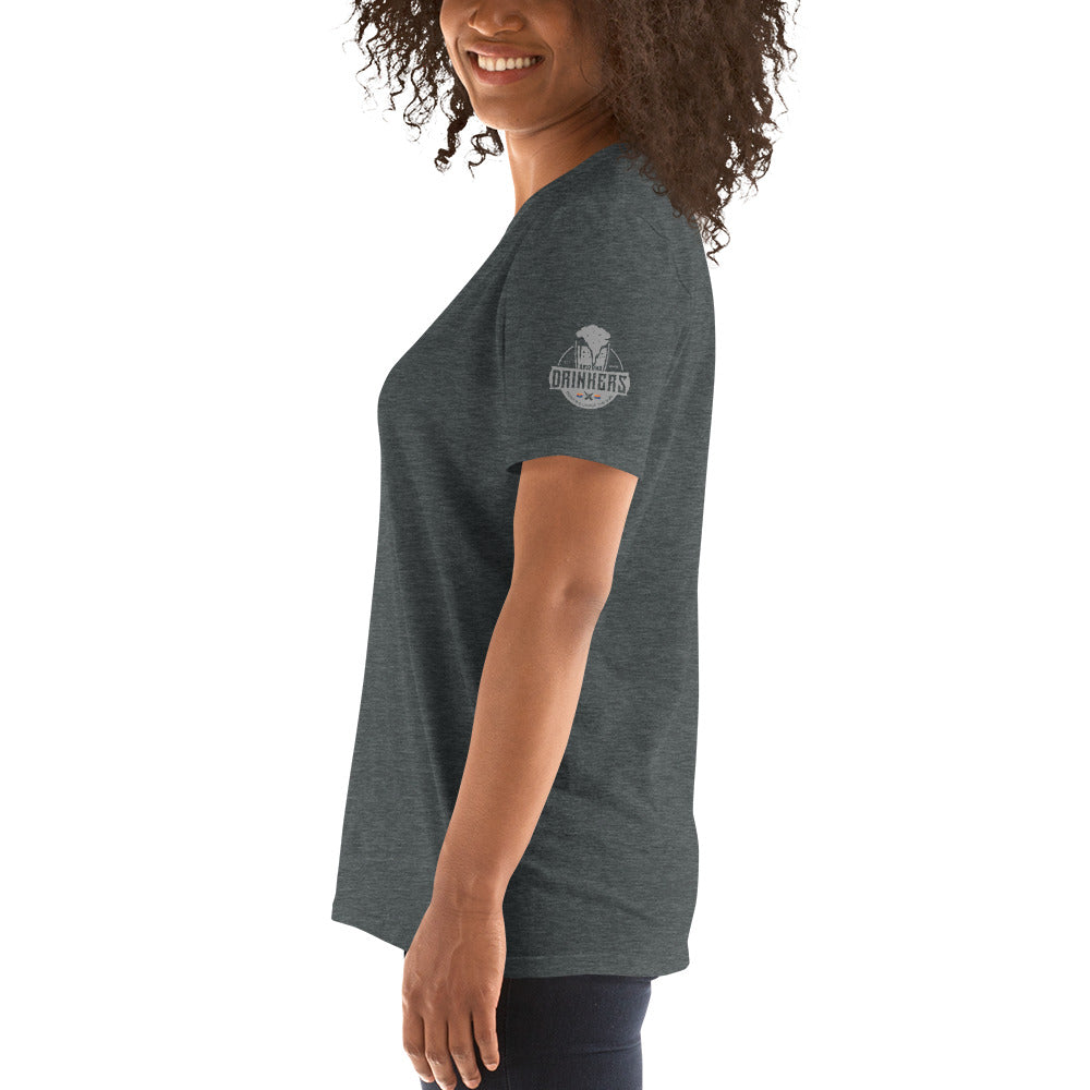 Short-Sleeve Unisex T-Shirt with Arizona Drinkers Logo on both sleeves
