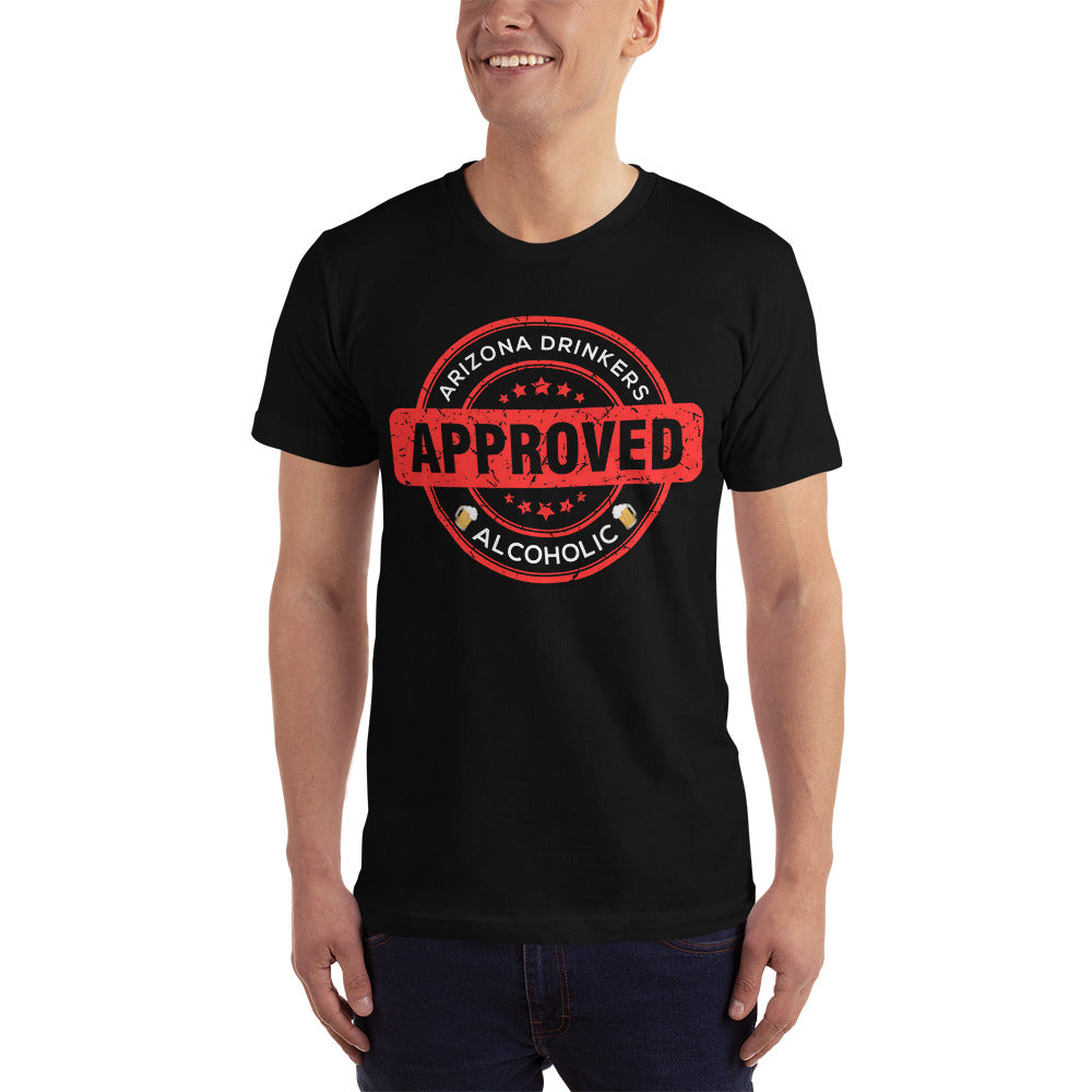 T-Shirt with Drinkers Text on Front