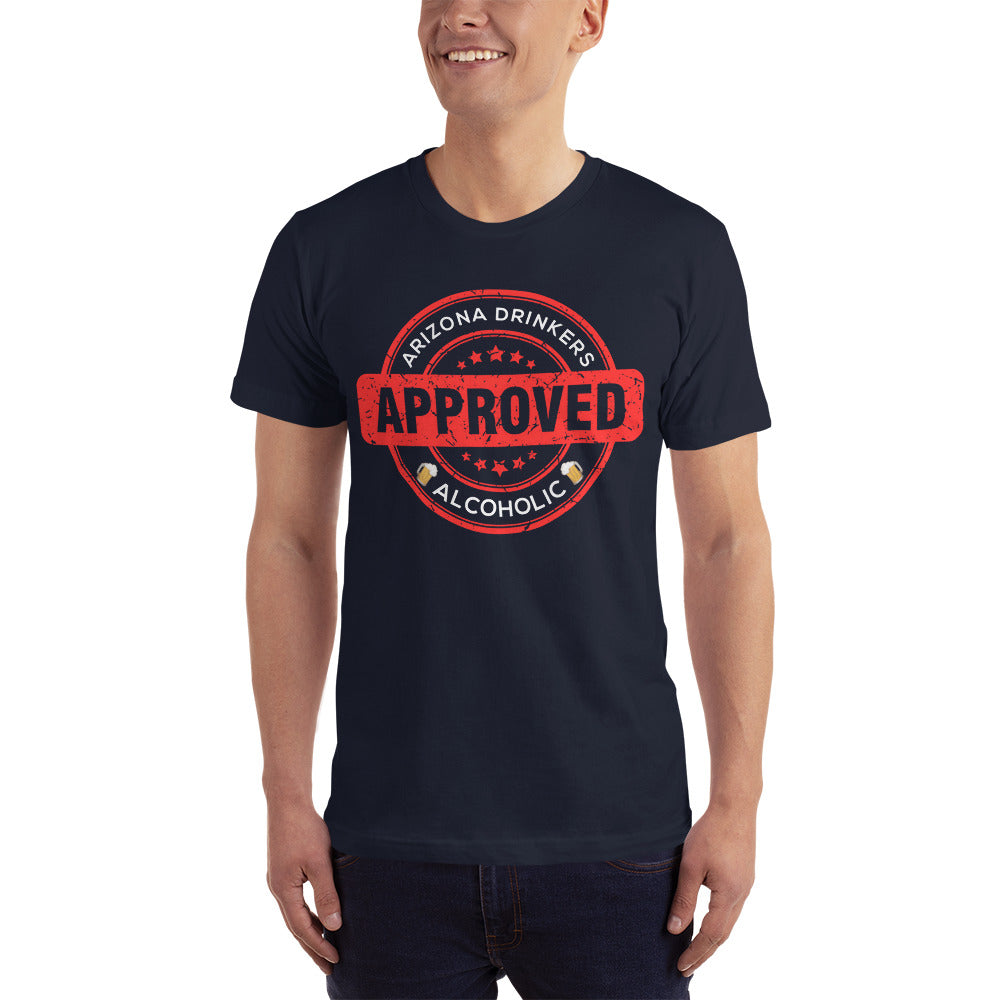 T-Shirt with Drinkers Text on Front