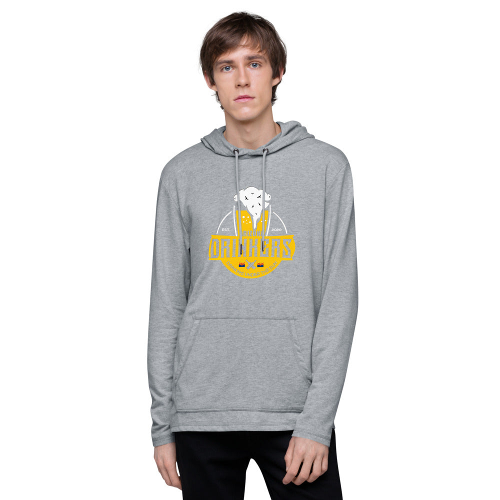 Unisex Lightweight Hoodie with Arizona Drinkers Logo On Front