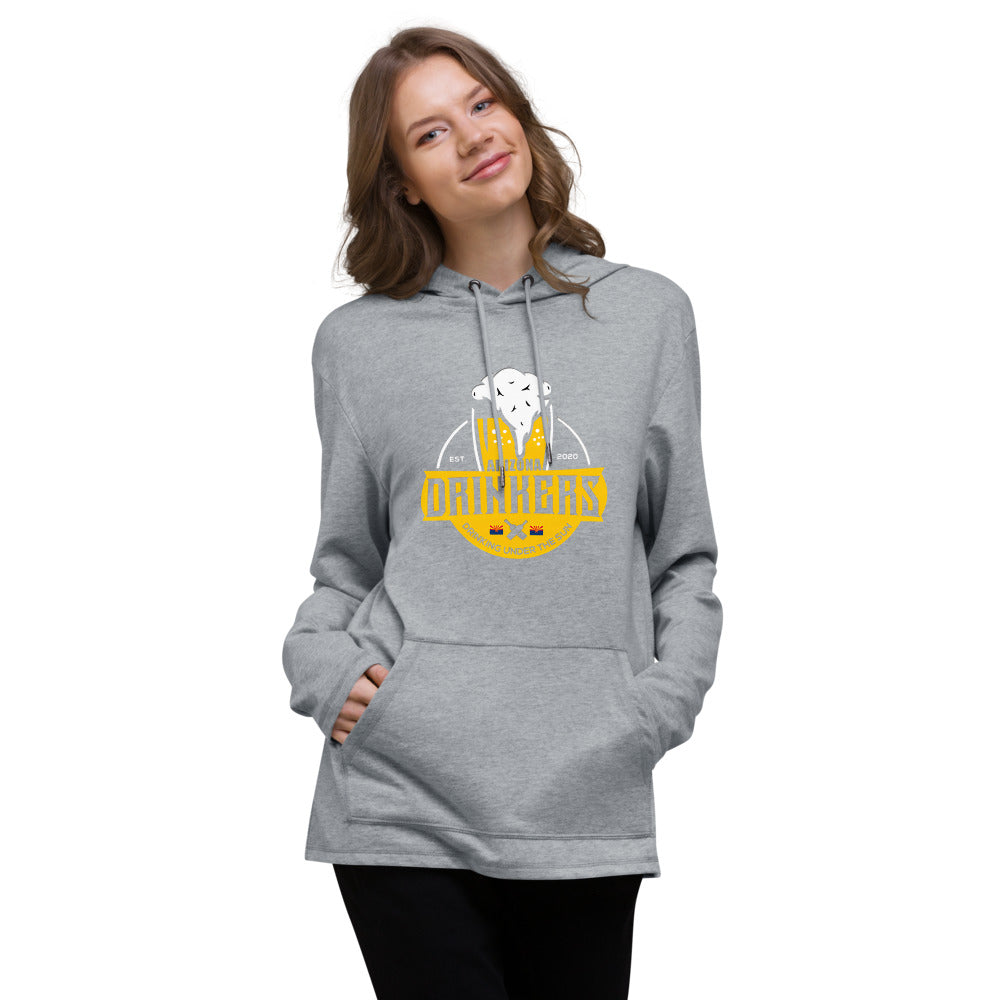 Unisex Lightweight Hoodie with Arizona Drinkers Logo on Front