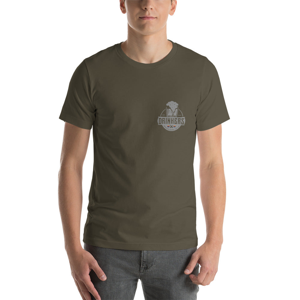 Short-Sleeve Unisex T-Shirt with Arizona Drinkers Logo