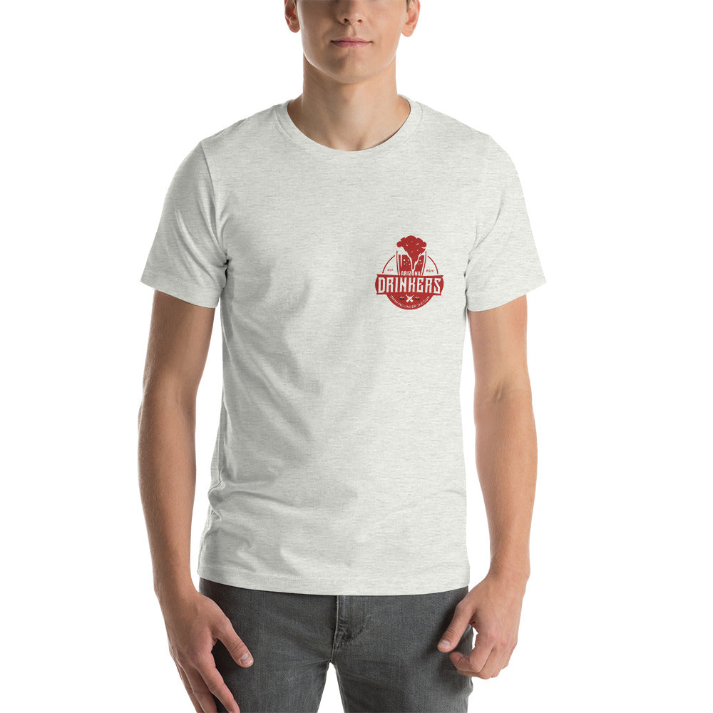 Short-Sleeve Unisex T-Shirt with Arizona Drinkers Logo