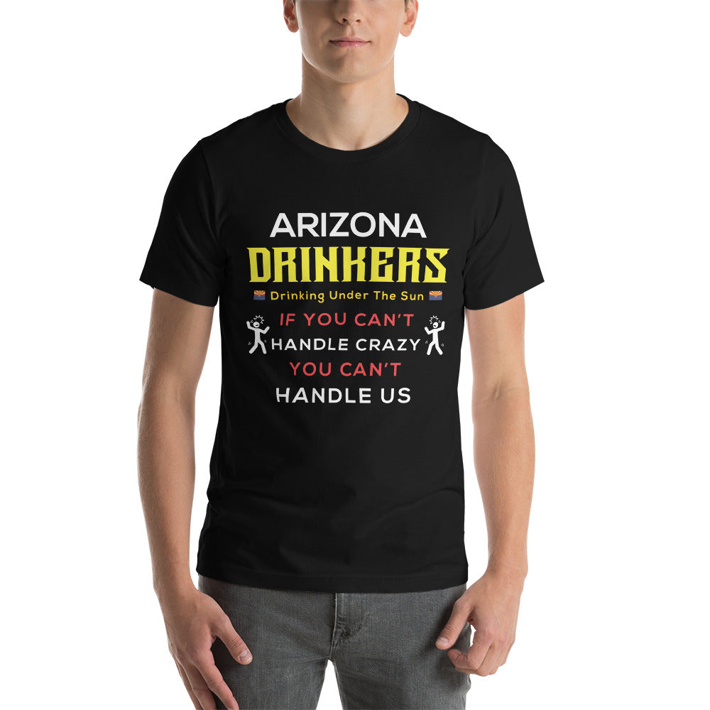 Unisex t-shirt with Drinkers Text on front