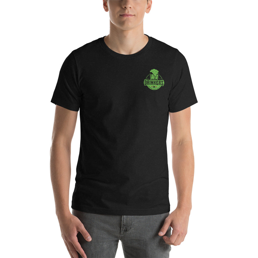 Short-Sleeve Unisex T-Shirt with Arizona Drinkers Logo on Front and St Patrick's Text on Back