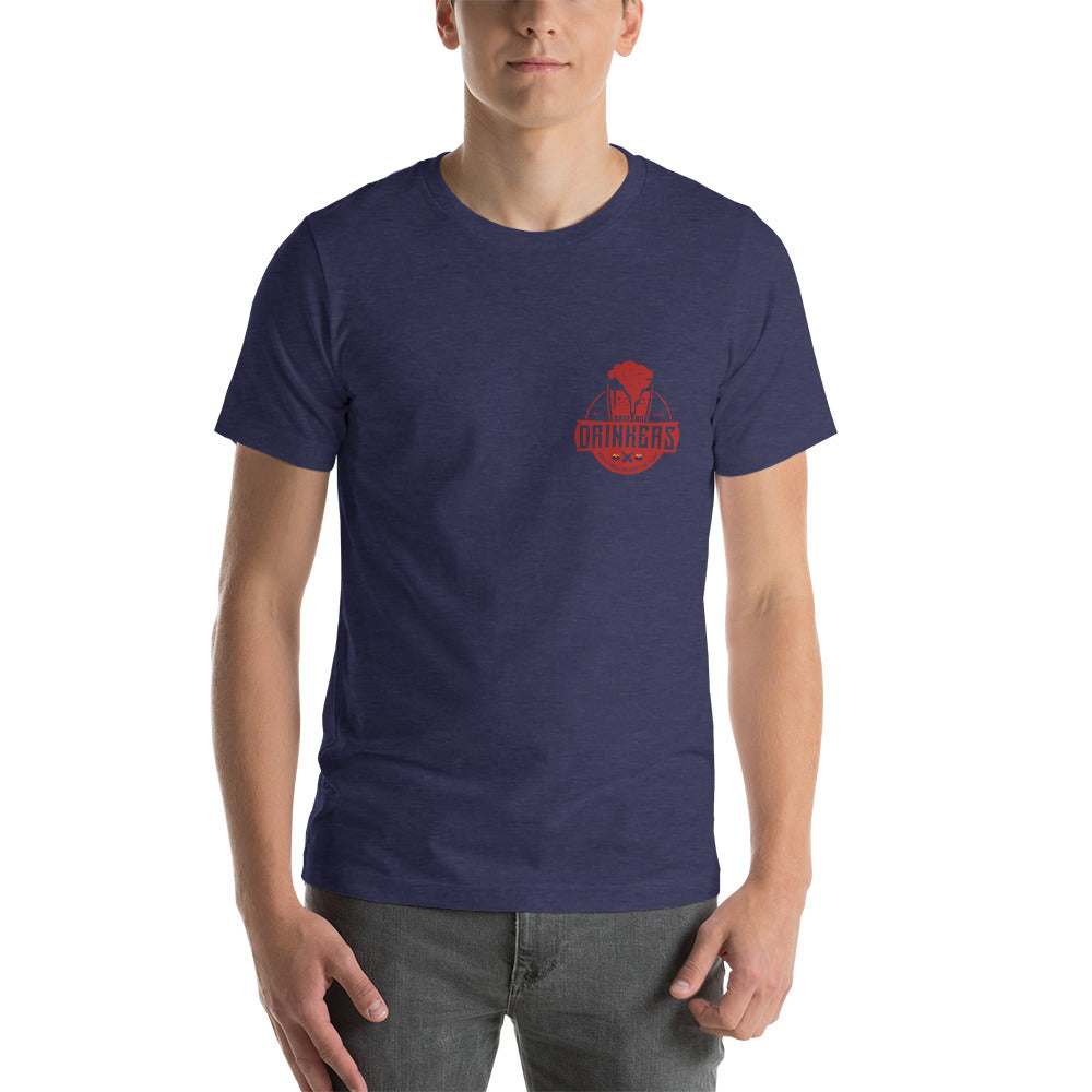 Short-Sleeve Unisex T-Shirt with Arizona Drinkers Logo