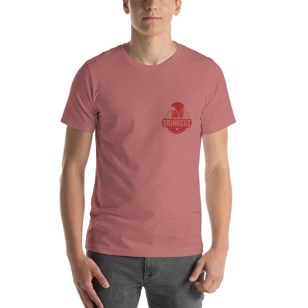 Short-Sleeve Unisex T-Shirt with Arizona Drinkers Logo