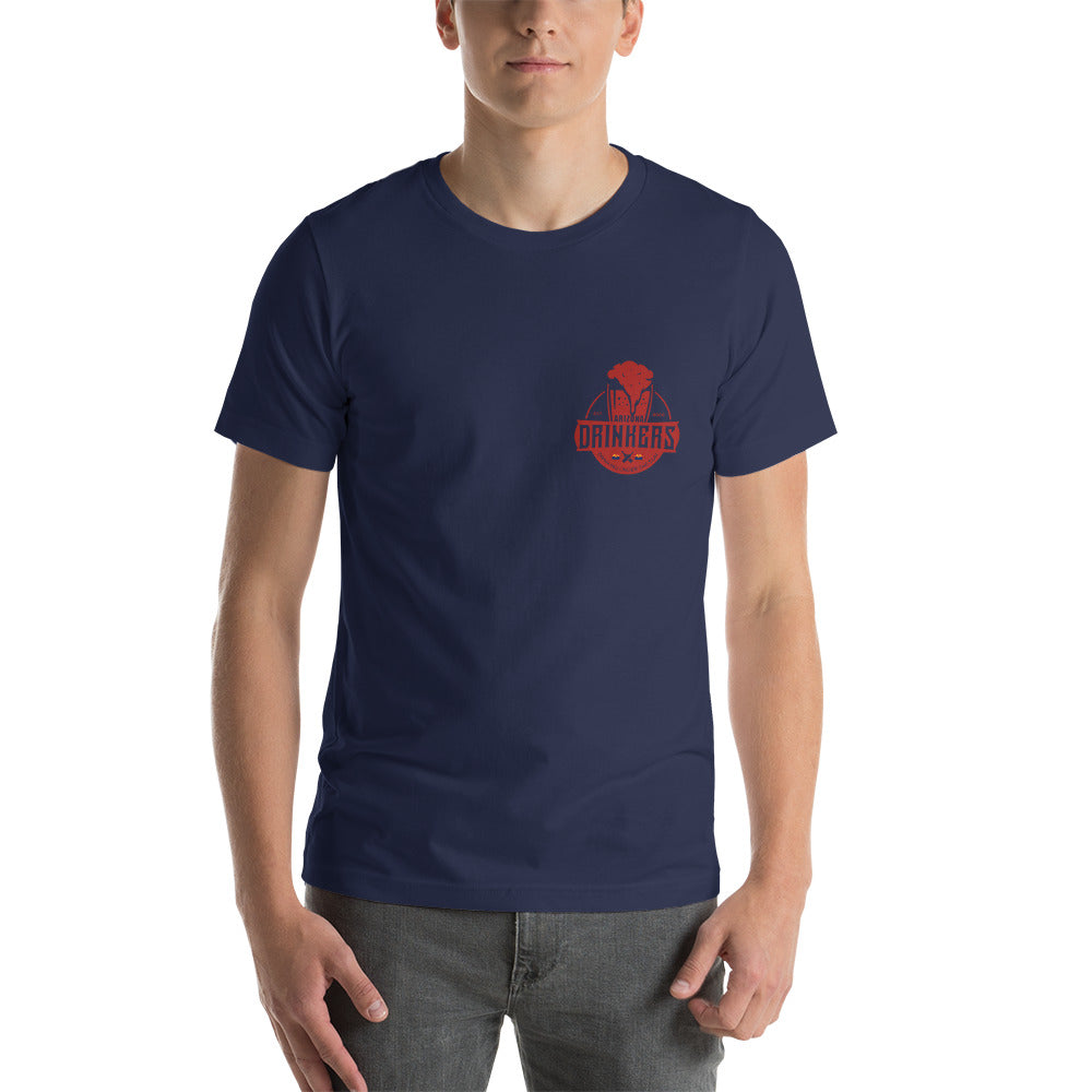 Short-Sleeve Unisex T-Shirt with Arizona Drinkers Logo