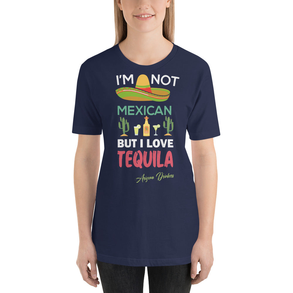 Short-sleeve unisex t-shirt with Arizona Drinkers Text on front