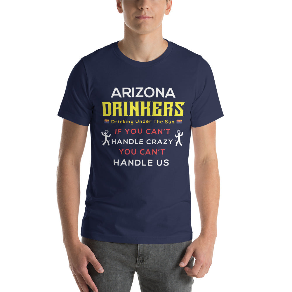 Unisex t-shirt with Drinkers Text on front