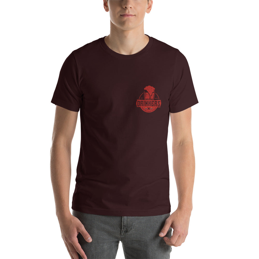 Short-Sleeve Unisex T-Shirt with Arizona Drinkers Logo