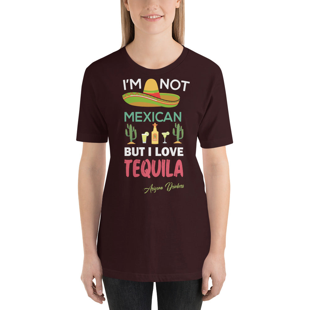 Short-sleeve unisex t-shirt with Arizona Drinkers Text on front