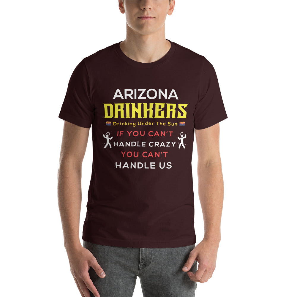 Unisex t-shirt with Drinkers Text on front