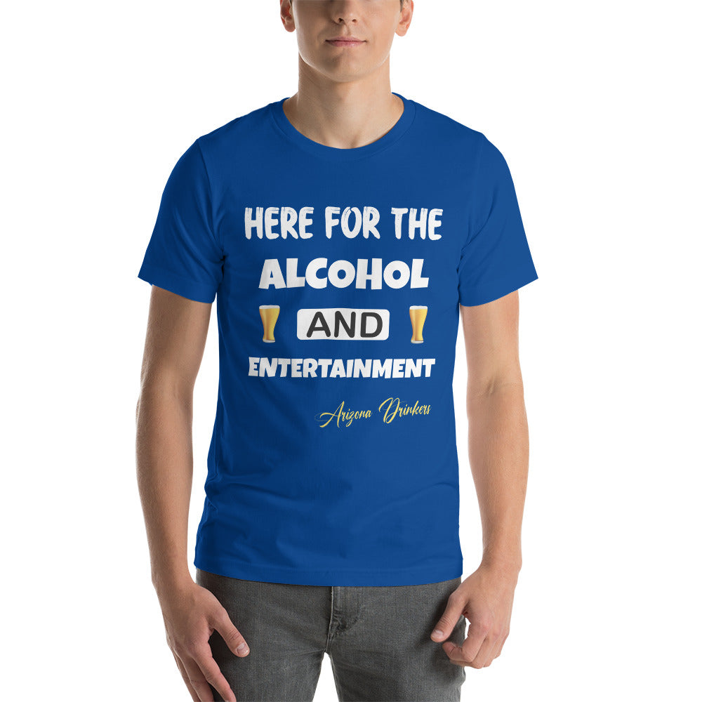 Unisex t-shirt with Drinkers Text on front
