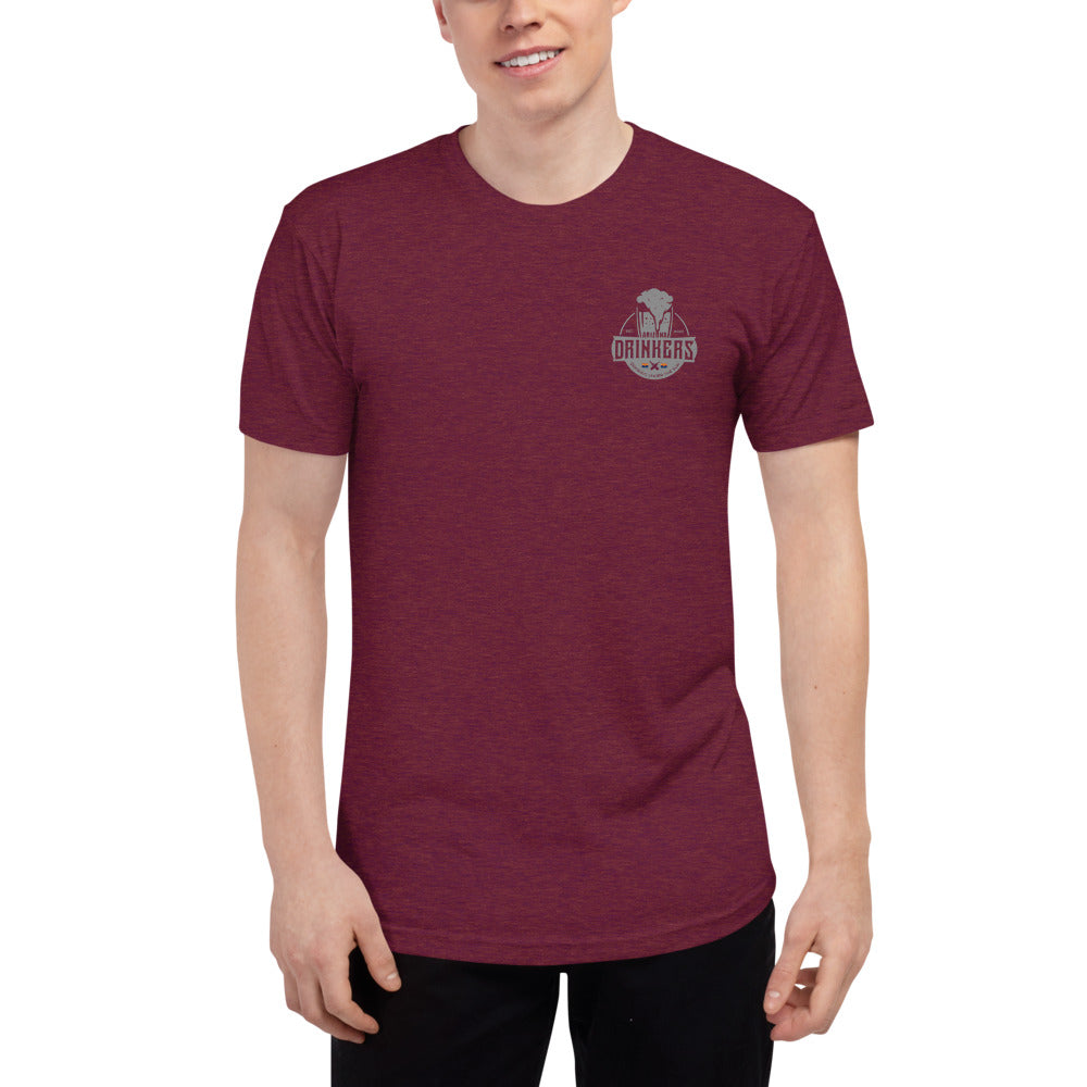 Unisex Tri-Blend Track Shirt with Arizona Drinkers Logo on left chest