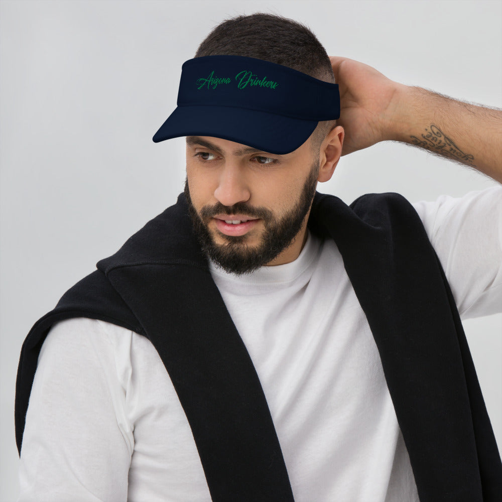 Visor with Arizona Drinkers in Green Color on Front