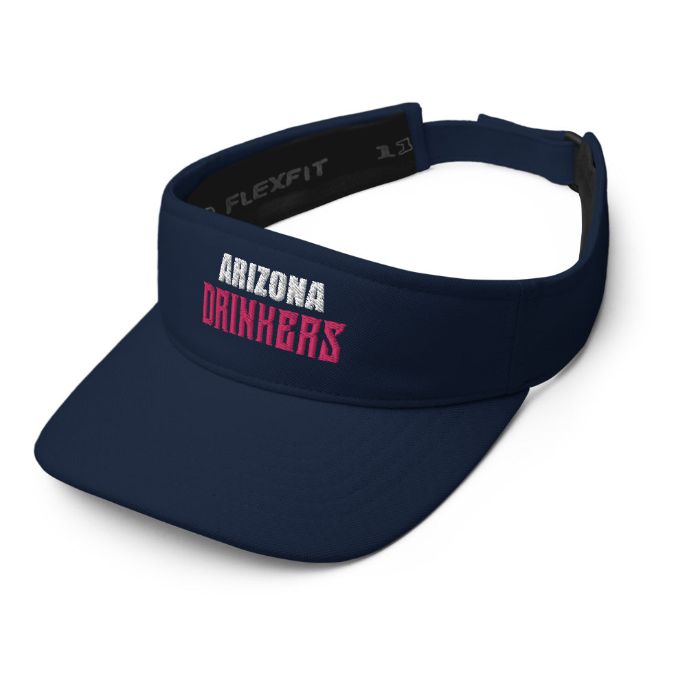 Visor with Arizona Drinkers in Pink Color on Front