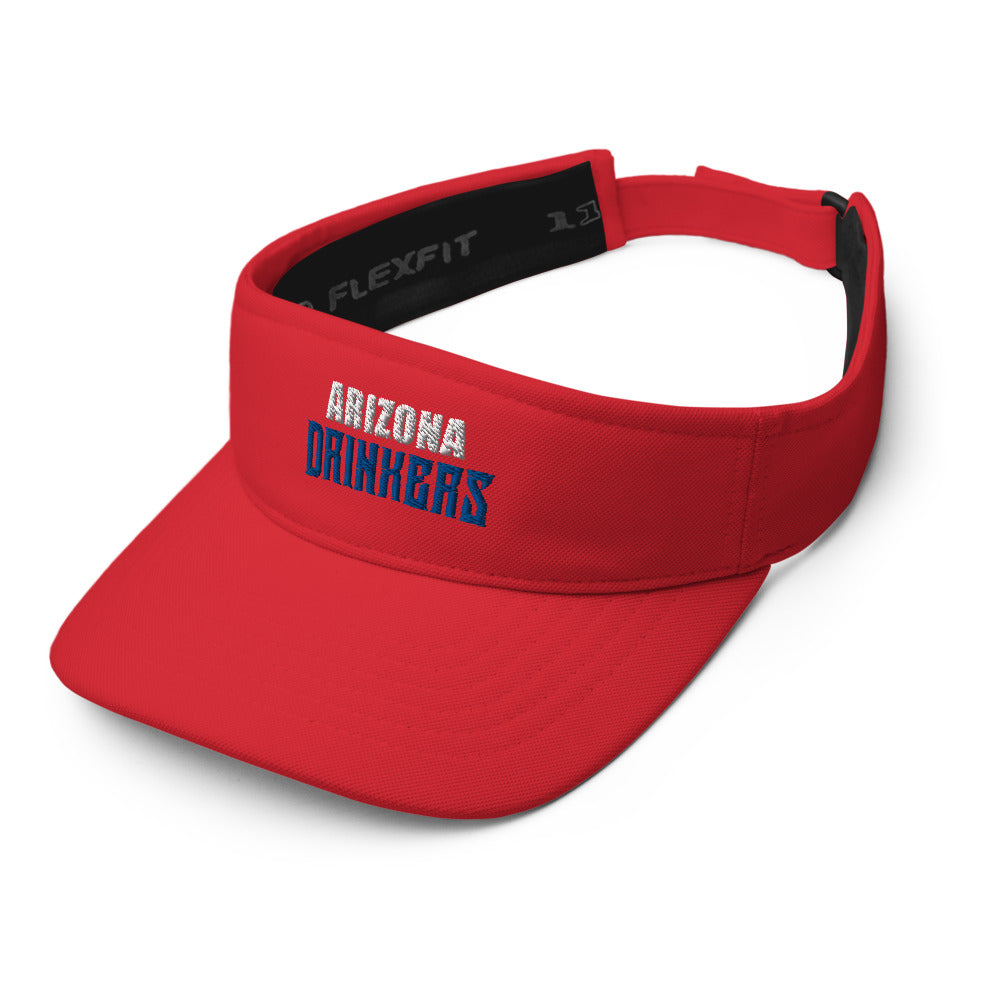 Visor with Arizona Drinkers in Blue Color on Front