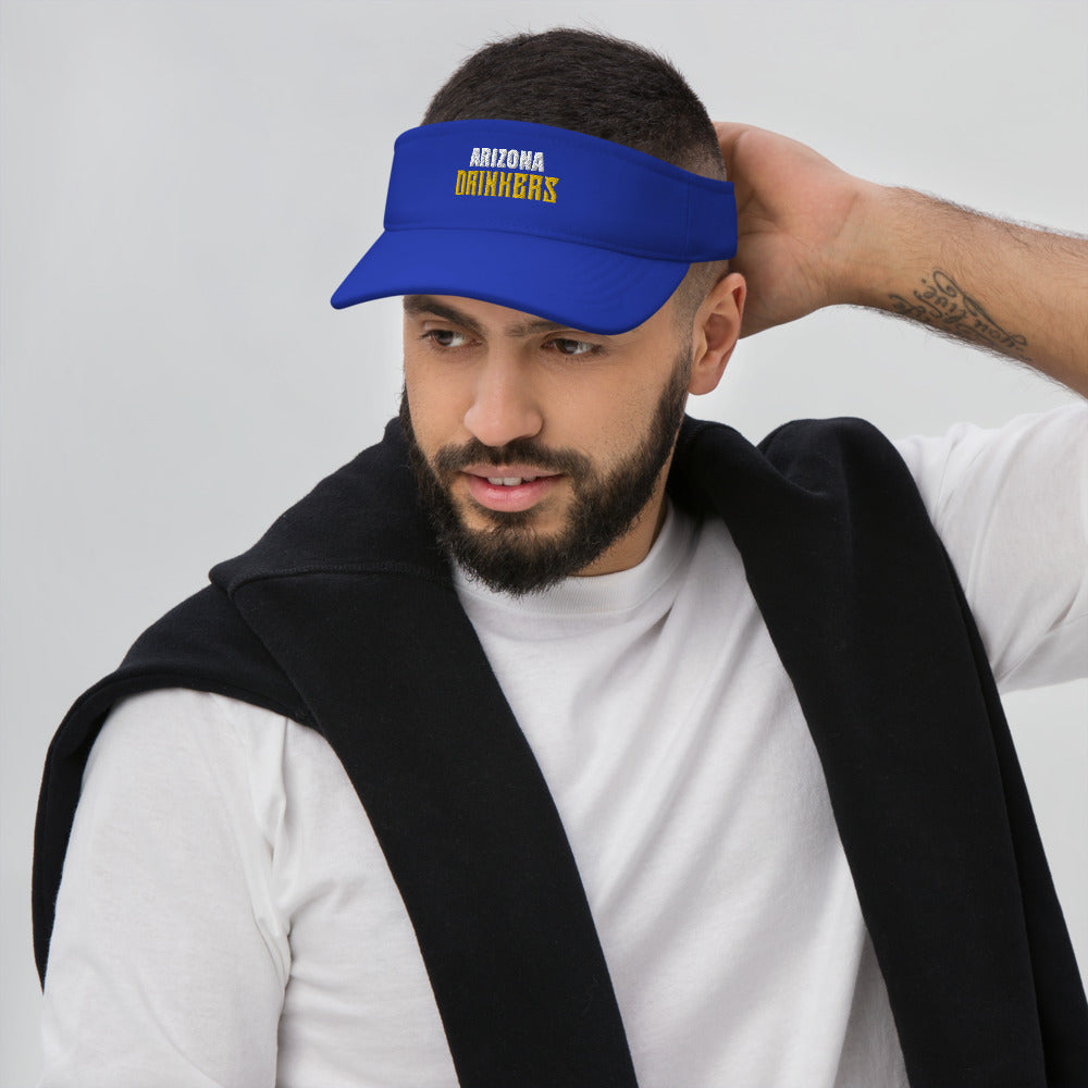 Visor with Arizona Drinkers in Yellow Color on Front