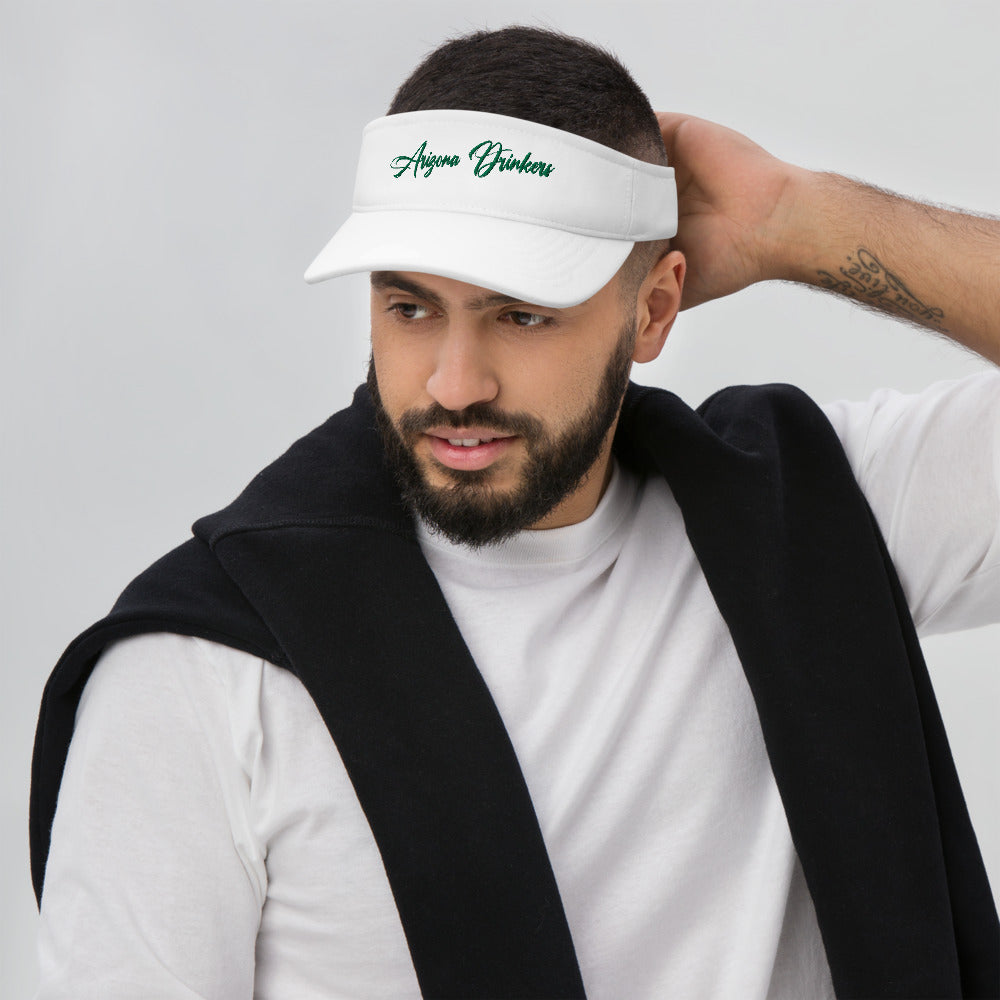 Visor with Arizona Drinkers in Green Color on Front