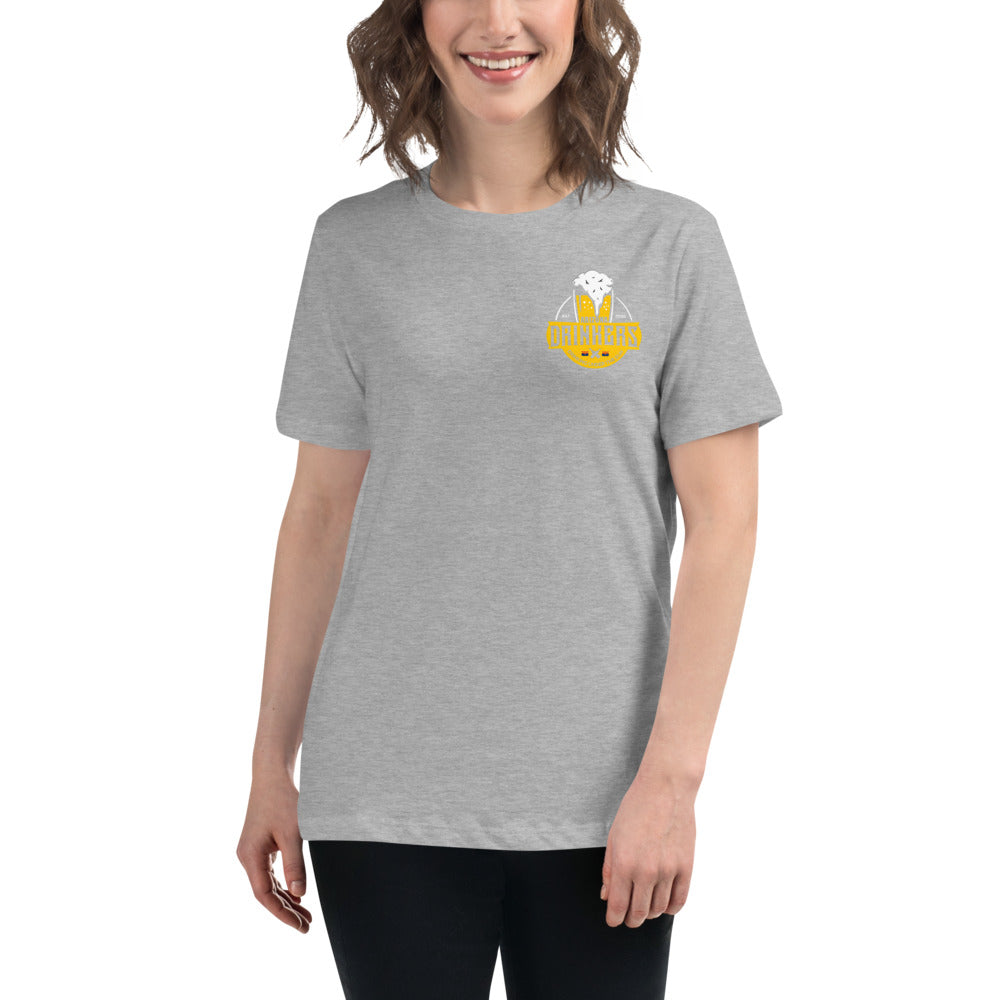 Women's Relaxed T-Shirt with Arizona Drinkers Logo on left chest