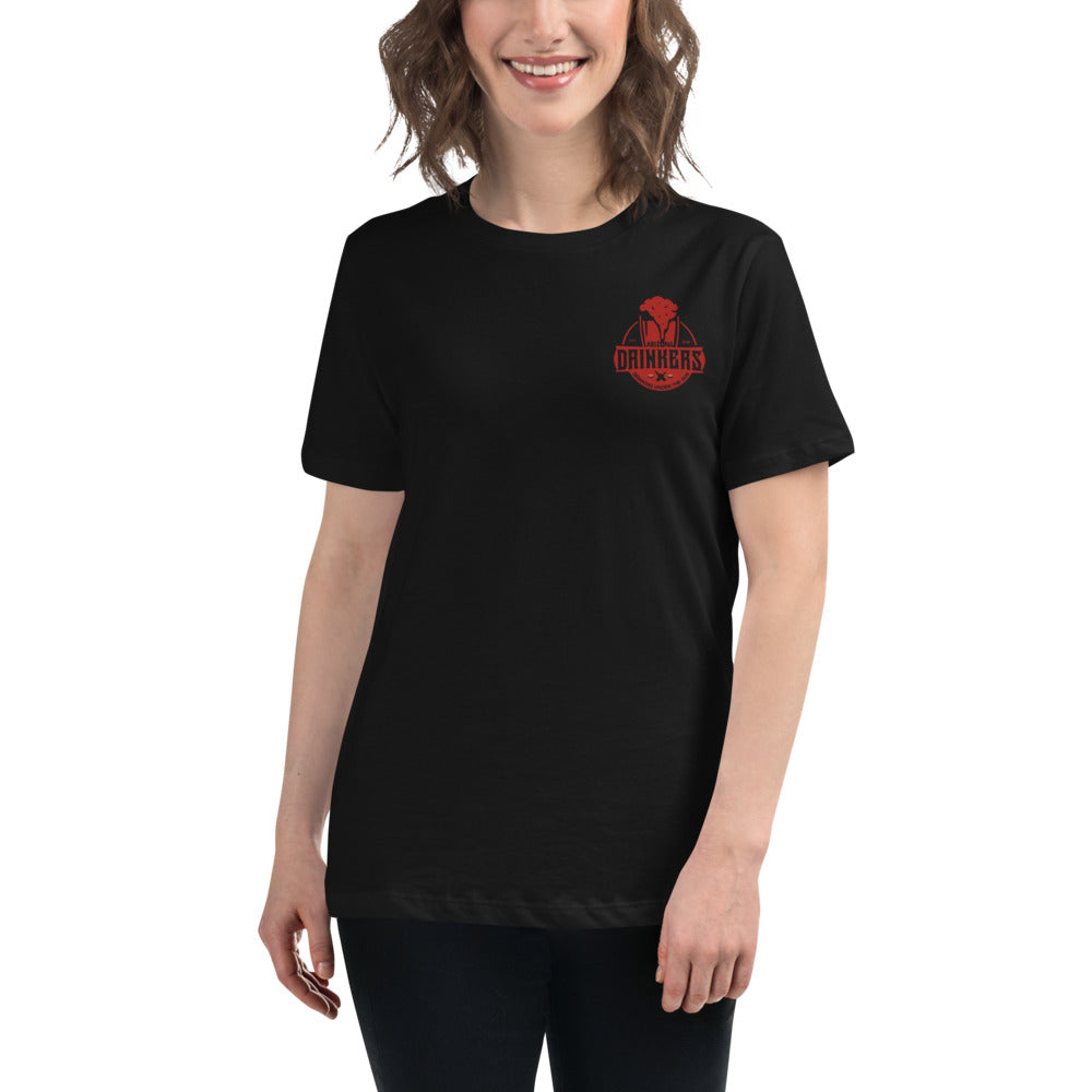 Women's Relaxed T-Shirt with Arizona Drinkers Logo on Left chest