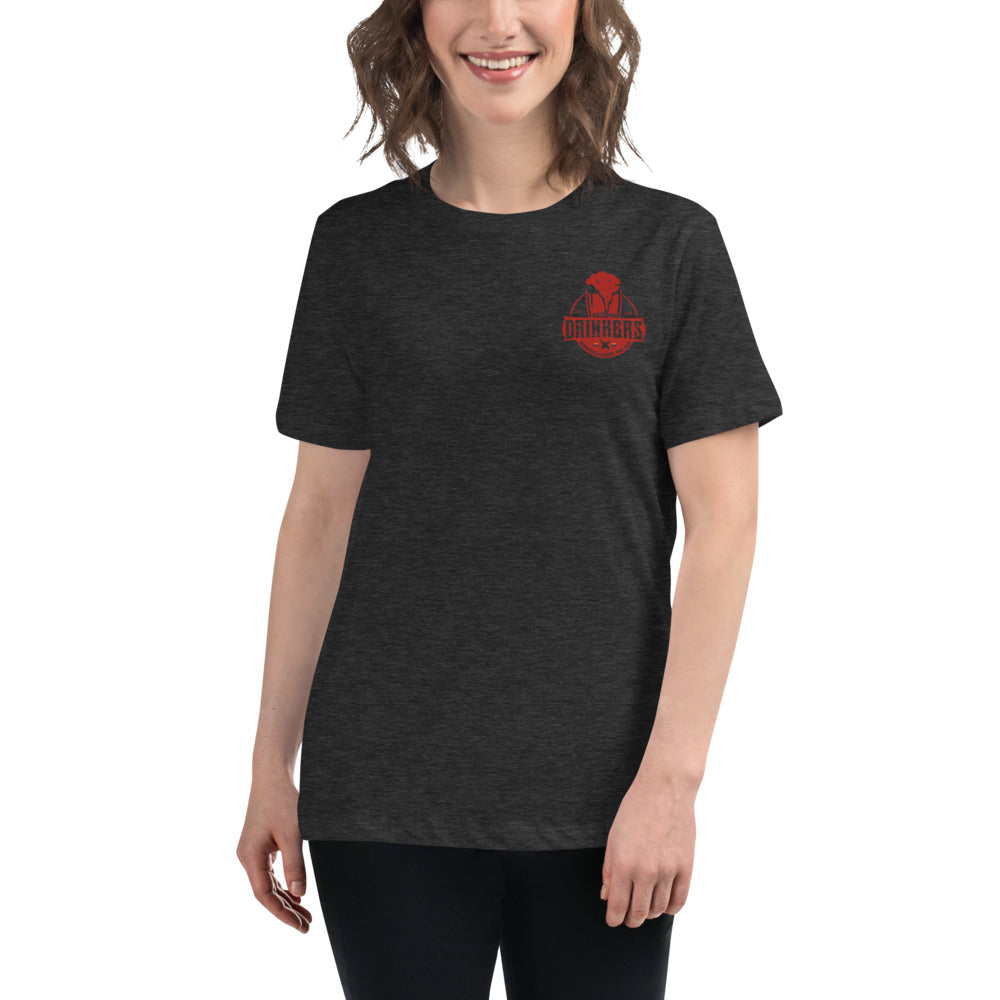 Women's Relaxed T-Shirt with Arizona Drinkers Logo on Left chest