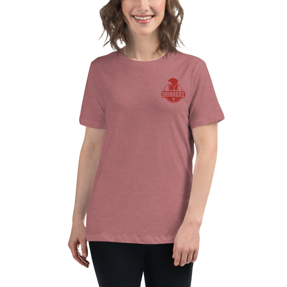 Women's Relaxed T-Shirt with Arizona Drinkers Logo on Left chest