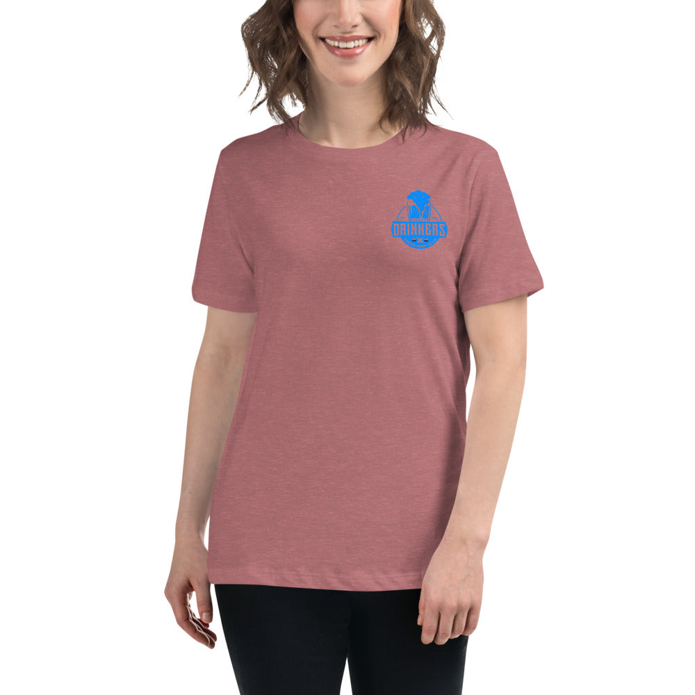 Women's Relaxed T-Shirt with Arizona Drinkers Logo on left chest