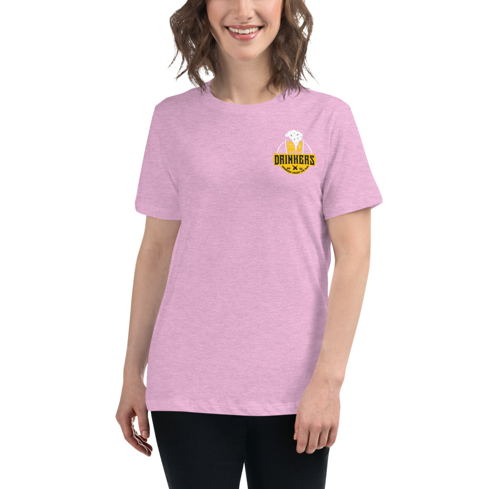 Women's Relaxed T-Shirt with Arizona Drinkers logo on left chest