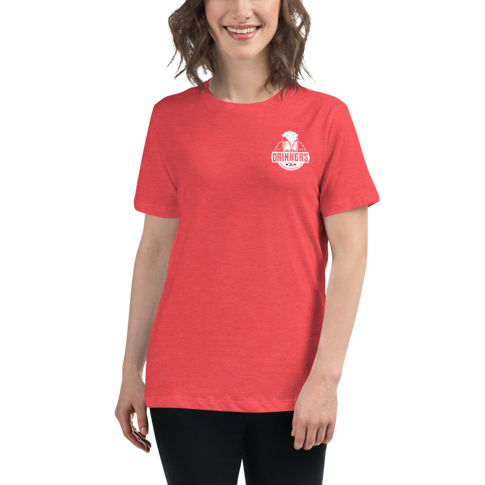 Women's Relaxed T-Shirt with Arizona Drinkers Logo on left chest