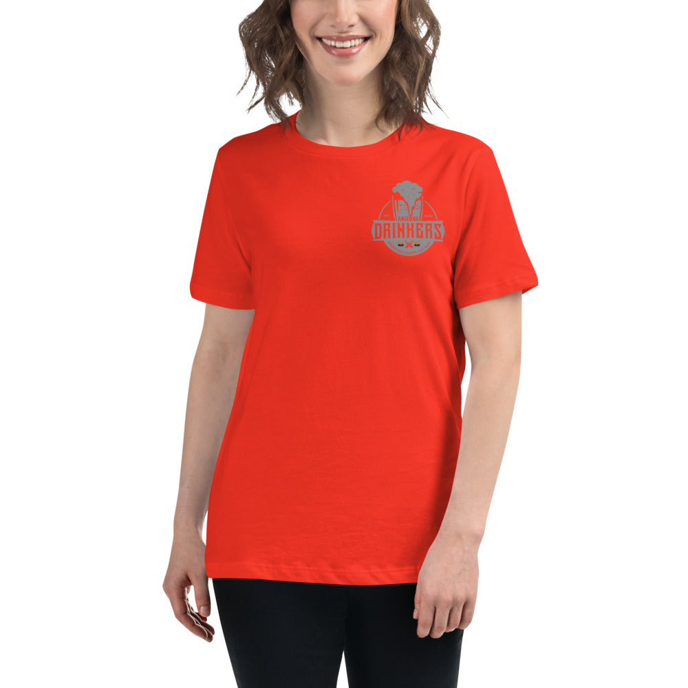 Women's Relaxed T-Shirt with Arizona Drinkers Logo on left chest