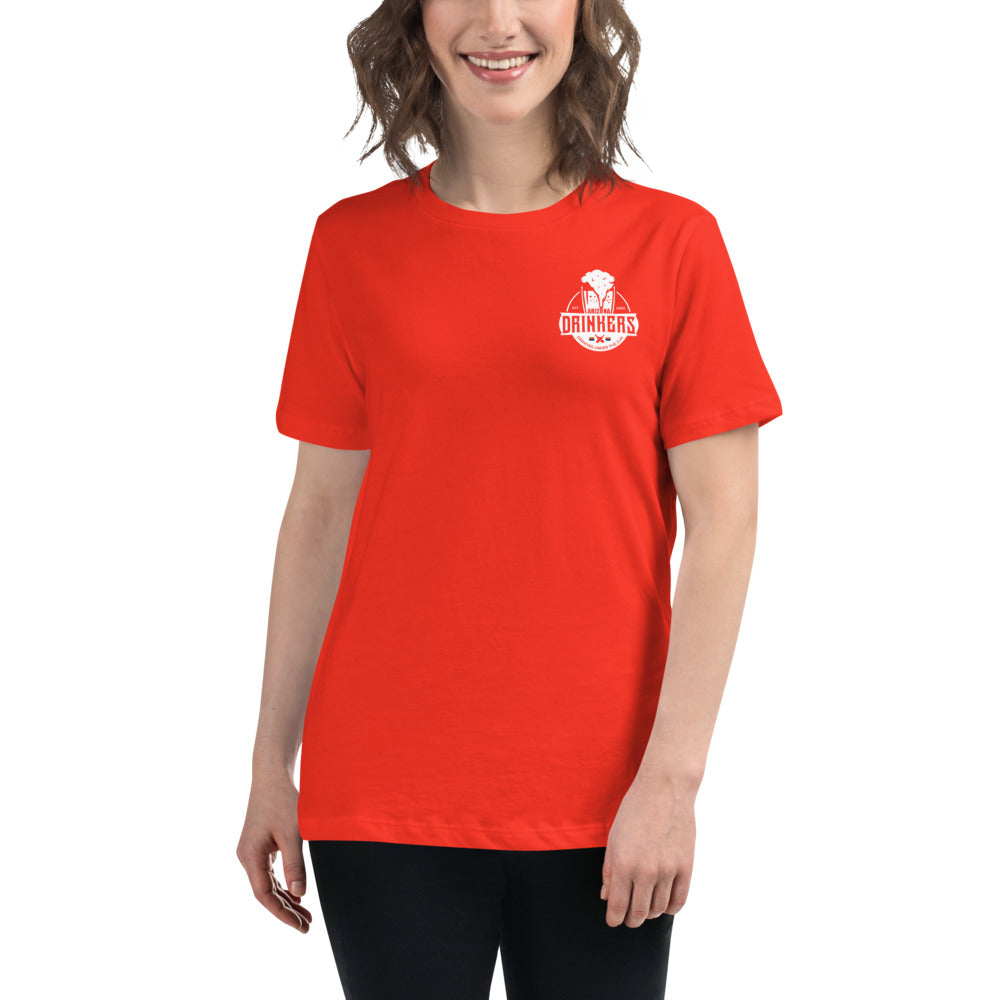 Women's Relaxed T-Shirt with Arizona Drinkers Logo on left chest