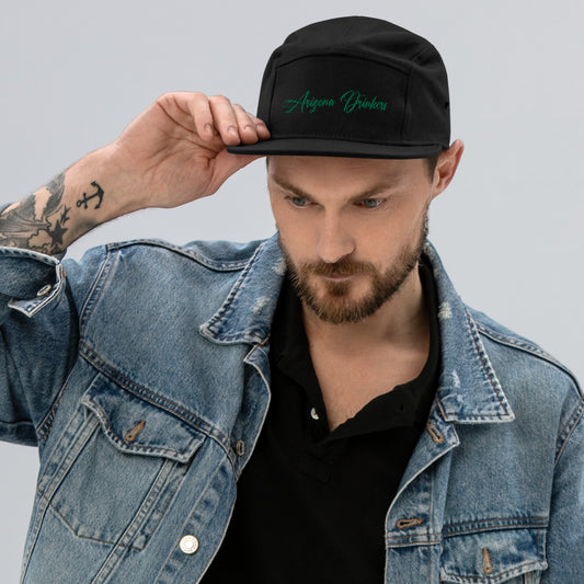 5 Panel Camper with Arizona Drinkers in Green Color on Front