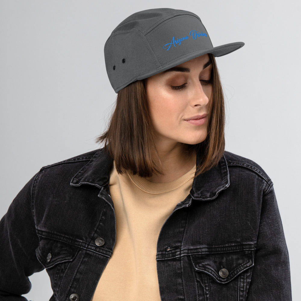 5 Panel Camper with Arizona Drinkers in Blue Color on Front