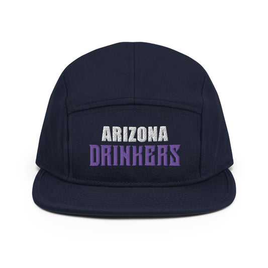 5 Panel Camper with Arizona Drinkers in Violet Color on Front